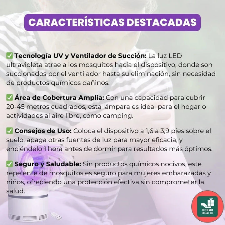 LAMPGUARD® LAMPARA LED ANTIMOSQUITOS + ENVÍO GRATIS 🚚